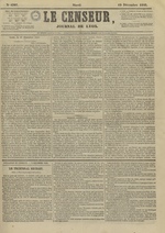 Le Censeur : journal de Lyon, politique, industriel et littéraire, N°4397