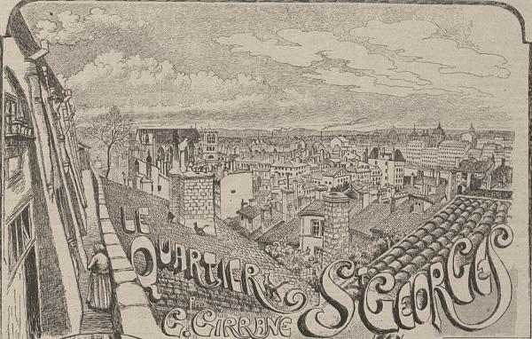 La Quartier Saint-Georges ; vue des toits