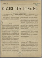 La Construction lyonnaise N°1, pp. 1