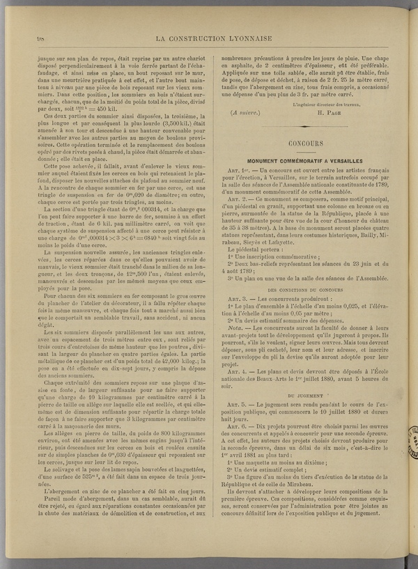 
						Affichage en mode lecture de la page
					