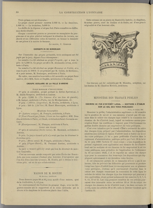 
						Affichage en mode lecture de la page
					