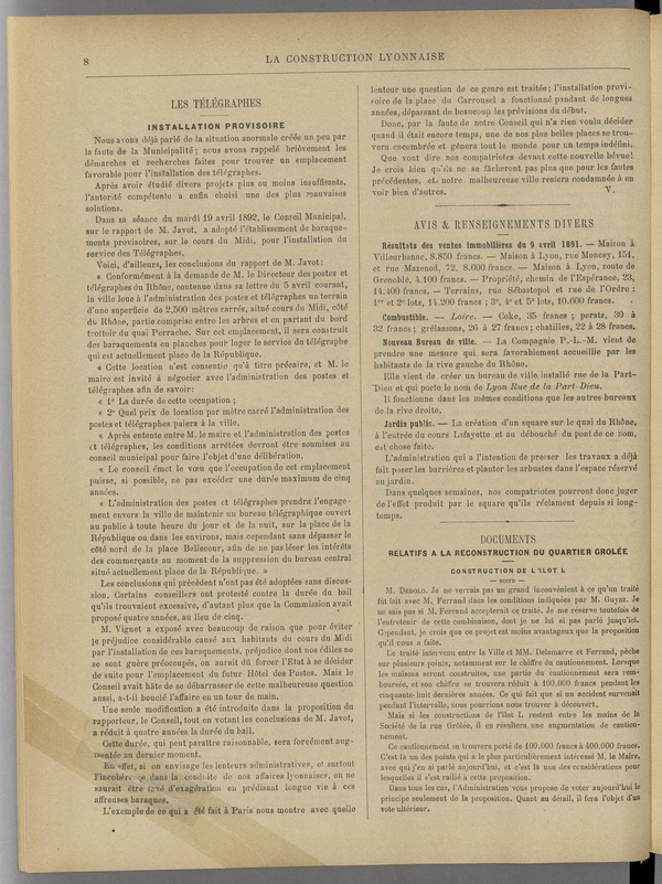 
						Affichage en mode lecture de la page
					