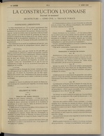 La Construction lyonnaise N°3, pp. 1