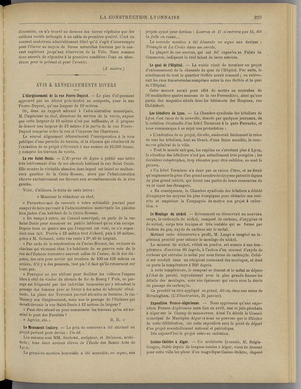 
						Affichage en mode lecture de la page
					