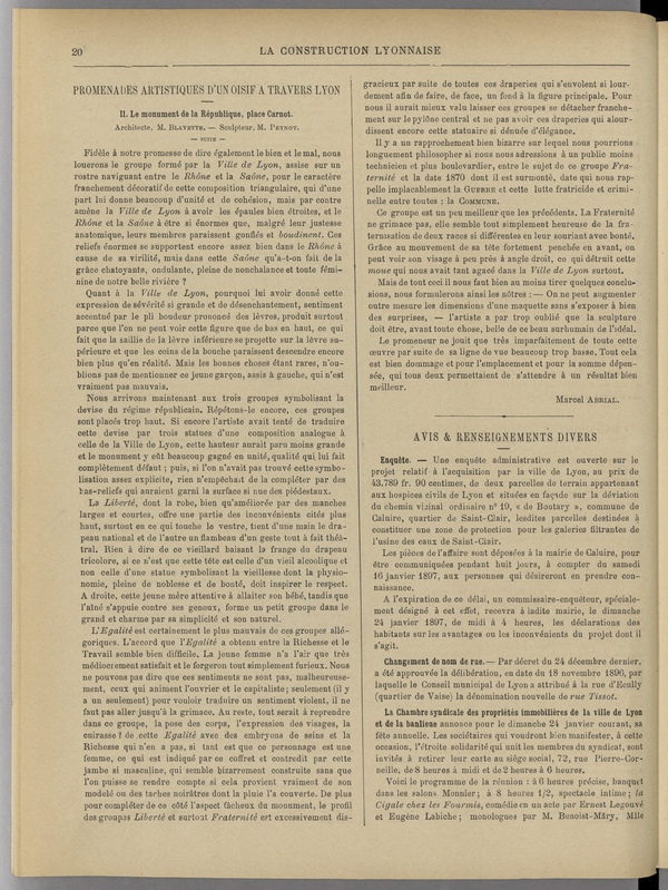 
						Affichage en mode lecture de la page
					