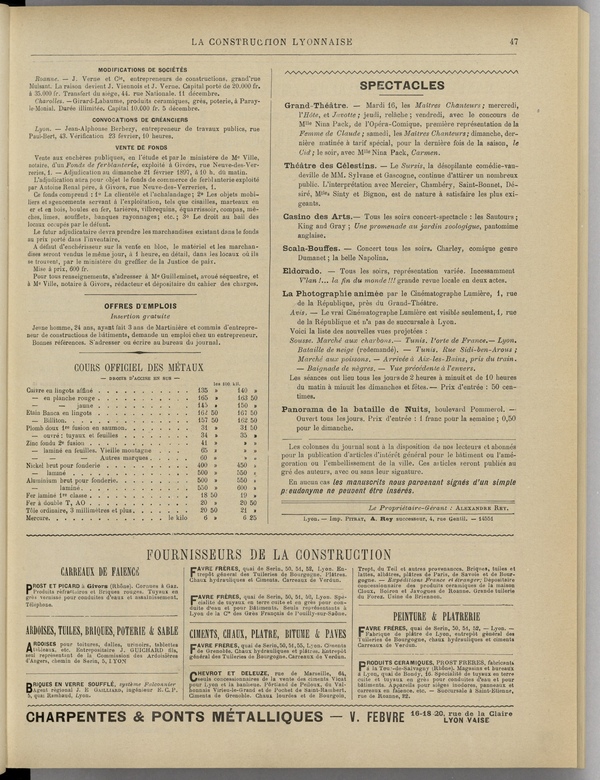 
						Affichage en mode lecture de la page
					