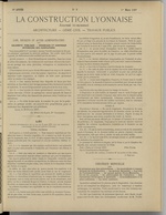 La Construction lyonnaise N°5, pp. 1