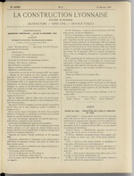 La Construction lyonnaise N°2, pp. 1