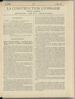 La Construction lyonnaise N°5, pp. 1