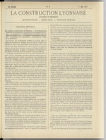 La Construction lyonnaise N°9, pp. 1