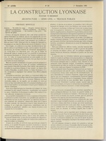 La Construction lyonnaise N°23, pp. 1