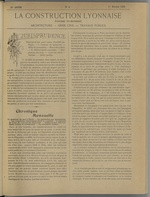 La Construction lyonnaise N°3, pp. 1