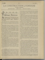 La Construction lyonnaise N°7, pp. 1