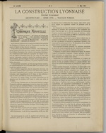 La Construction lyonnaise N°9, pp. 1