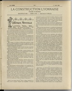 La Construction lyonnaise N°7, pp. 1