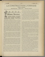 La Construction lyonnaise N°17, pp. 1