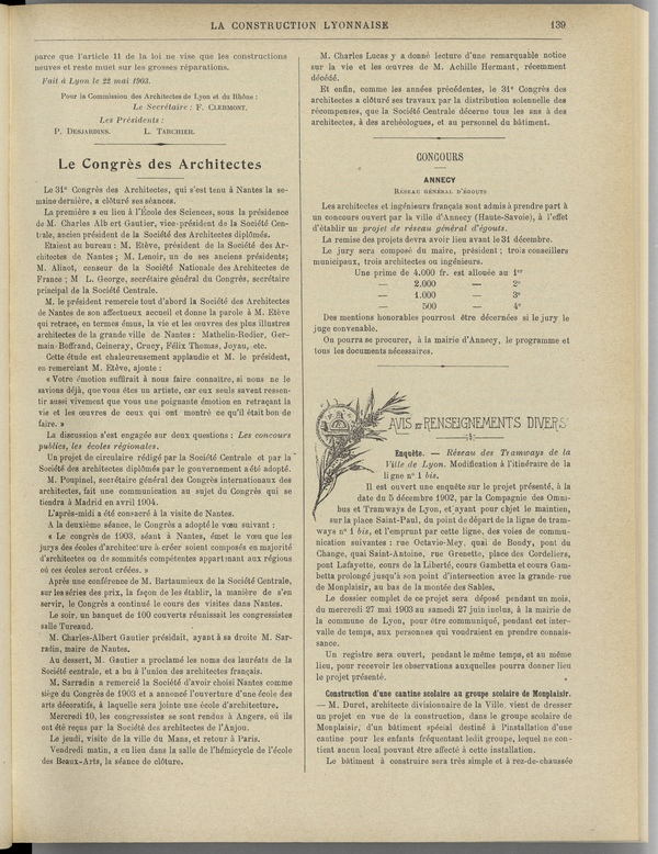 
						Affichage en mode lecture de la page
					