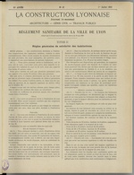 La Construction lyonnaise N°13, pp. 1