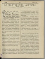 La Construction lyonnaise N°13, pp. 1