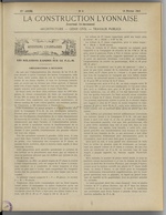 La Construction lyonnaise N°4, pp. 1