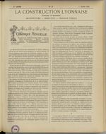 La Construction lyonnaise N°13, pp. 1