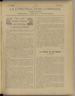 La Construction lyonnaise N°10, pp. 1