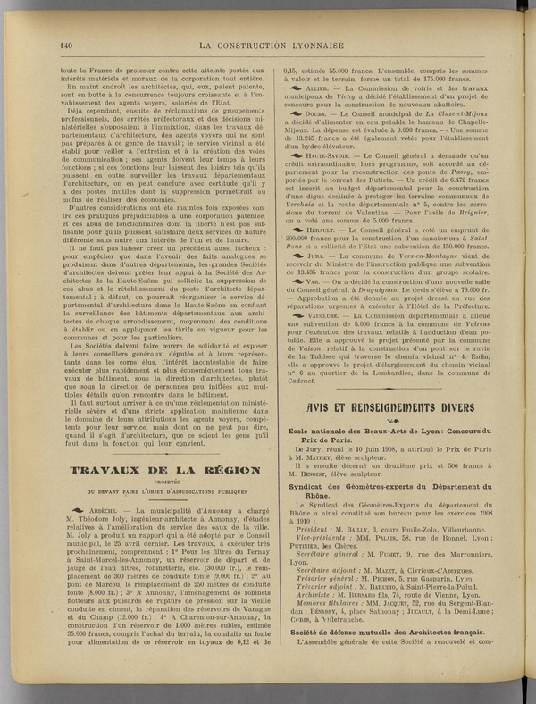 
						Affichage en mode lecture de la page
					