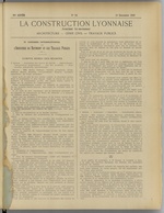 La Construction lyonnaise N°24, pp. 1