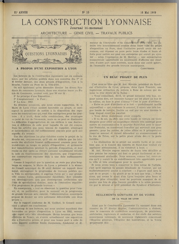 
						Affichage en mode lecture de la page
					