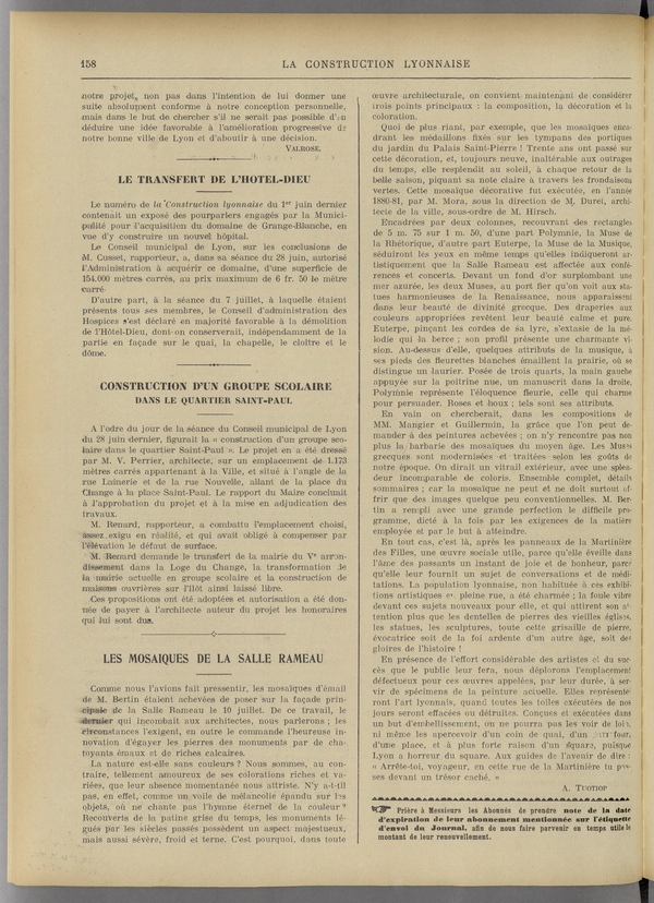 
						Affichage en mode lecture de la page
					