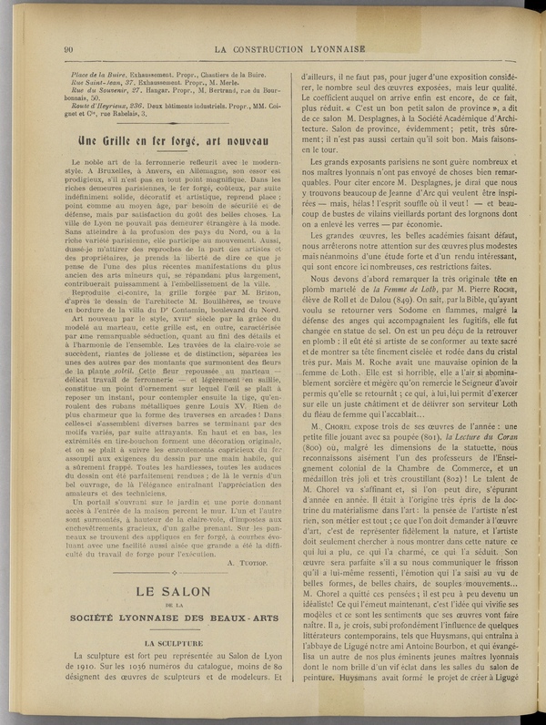 
						Affichage en mode lecture de la page
					