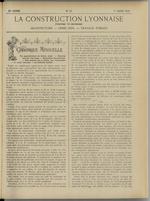 La Construction lyonnaise N°13, pp. 1