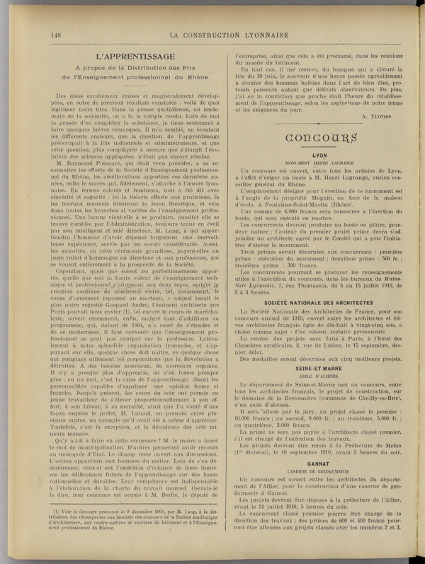 
						Affichage en mode lecture de la page
					