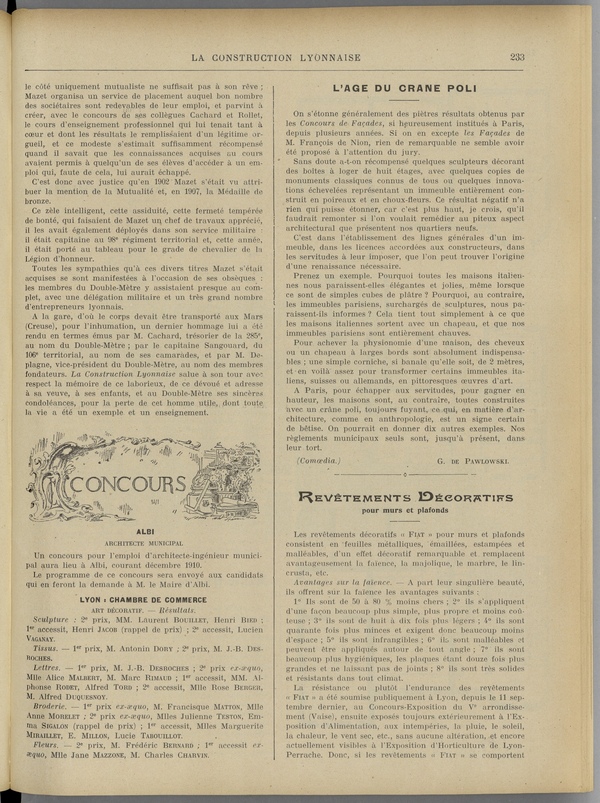 
						Affichage en mode lecture de la page
					