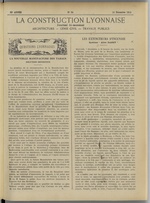 La Construction lyonnaise N°24, pp. 1