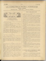 La Construction lyonnaise N°11, pp. 1