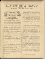 La Construction lyonnaise N°13, pp. 1