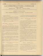 La Construction lyonnaise N°17, pp. 1