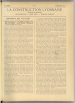 La Construction lyonnaise N°18, pp. 1