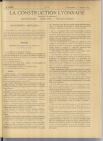 La Construction lyonnaise N°16, pp. 1