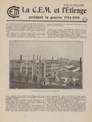 La Cem et l'étirage pendant la guerre 1914-1918, N°94