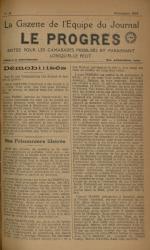 La Gazette de l'équipe du journal Le Progrès, N°48
