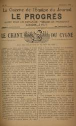 La Gazette de l'équipe du journal Le Progrès, N°49