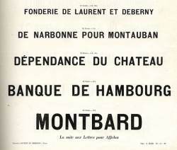 Caractères d'affiches Laurent & Deberny, Exemple, Caractères d'affiches Laurent &amp; Deberny, n° 2