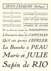 Jean-Jacques, Exemple, Jean-Jacques, n° 2