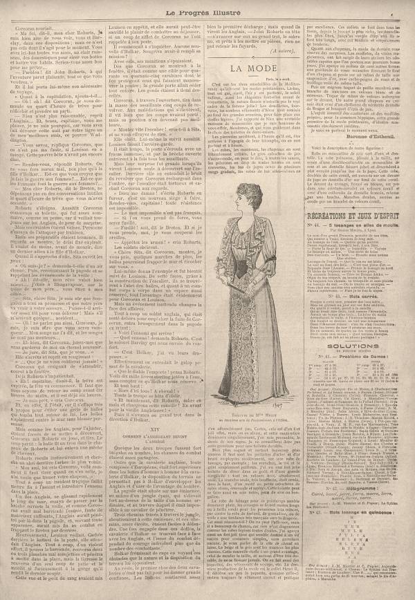 
						Affichage en mode lecture de la page
					