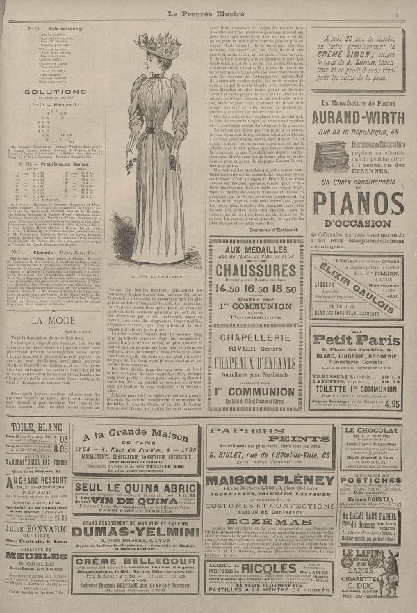 Toilette de promenade : la mode