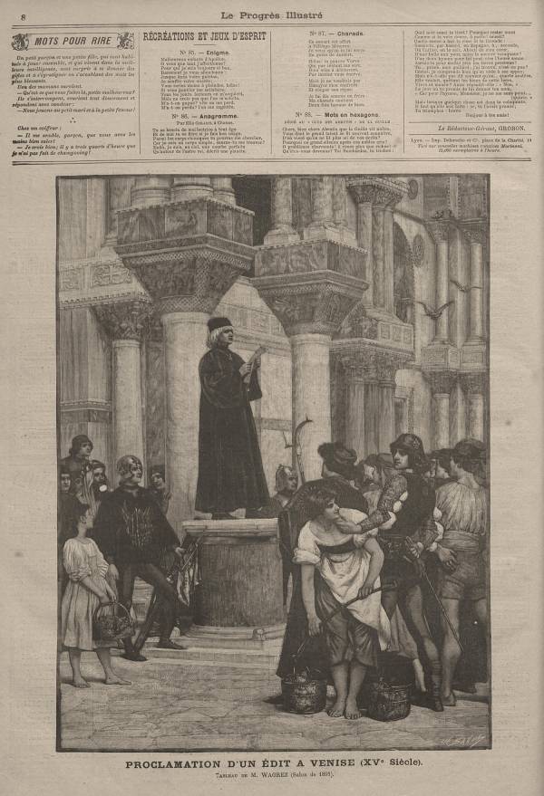 Proclamation d'un édit à Venise (XVe siècle)