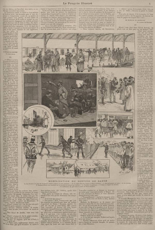 Mobilisation du service de santé.