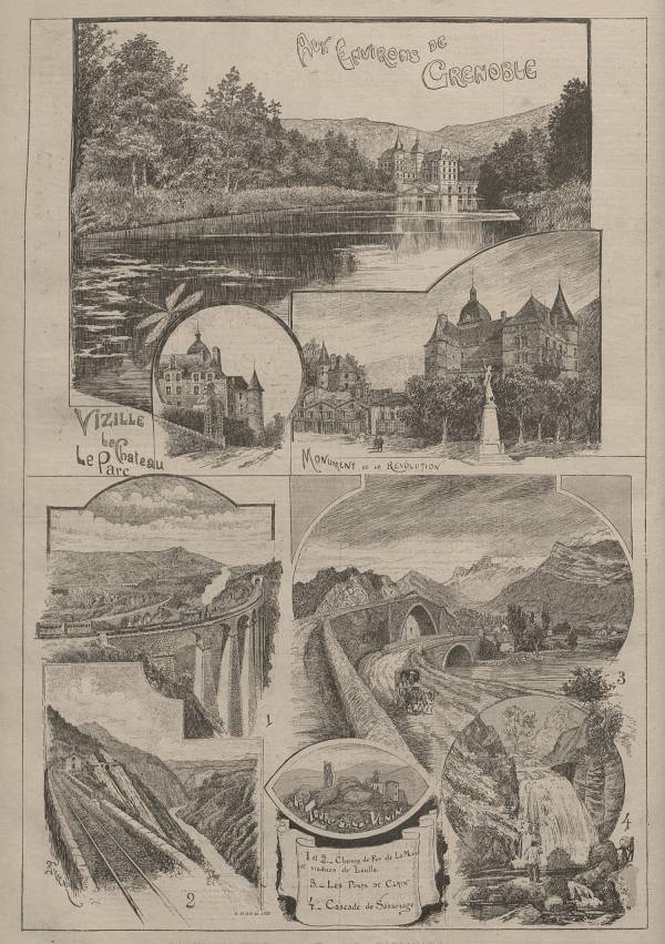Vizille, le château et le parc : aux environs de Grenoble.